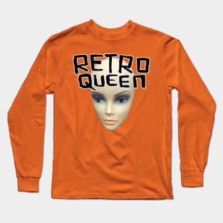 Retro Queen for Vintage Shopping and Thrifting Long Sleeve T-Shirt